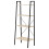 Homcom HOMCOM 4-Tier Minimalistic Ladder Shelf Home Display Storage Natural 9