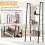 Homcom HOMCOM 4-Tier Minimalistic Ladder Shelf Home Display Storage Natural 4