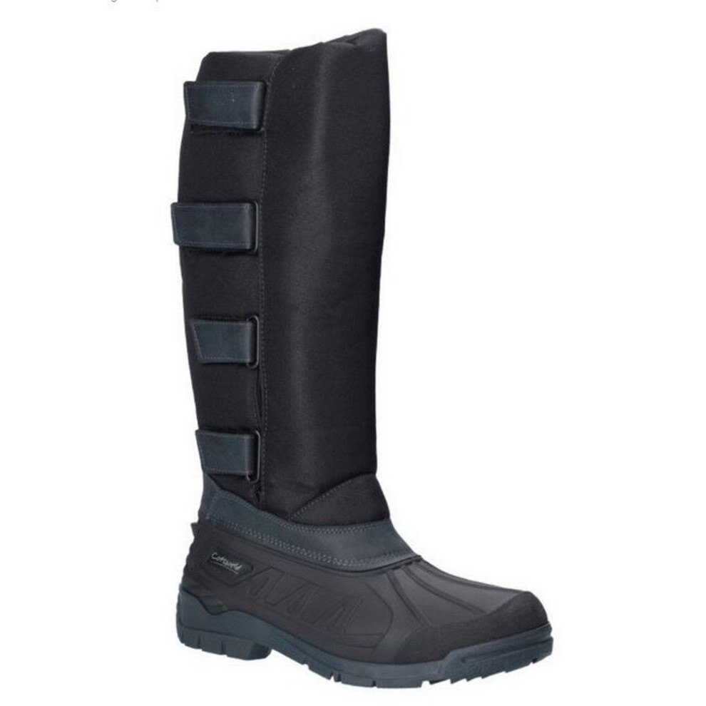 (9 UK, Black) Cotswold Mens Kemble Knee High Wellington Boots