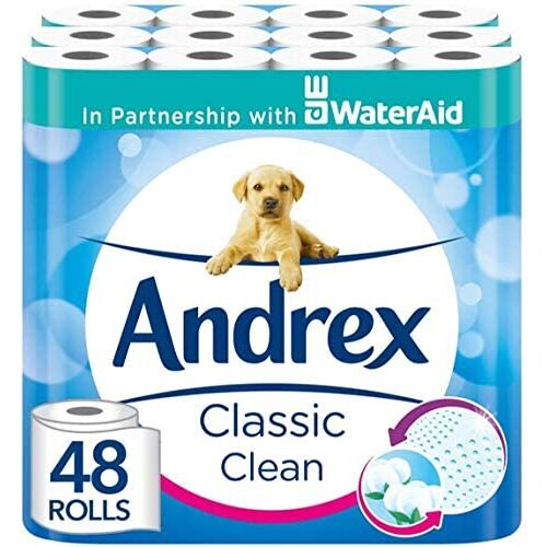 Andrex Andrex Classic Clean Toilet Tissue 48 Toilet Rolls