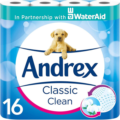Andrex Andrex Classic Clean Toilet Tissue 48 Toilet Rolls 1