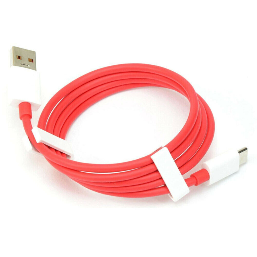 Dash Charging Cable By OnePlus In Red USB to USB C