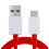 OnePlus Dash Charging Cable By OnePlus In Red USB to USB C 3