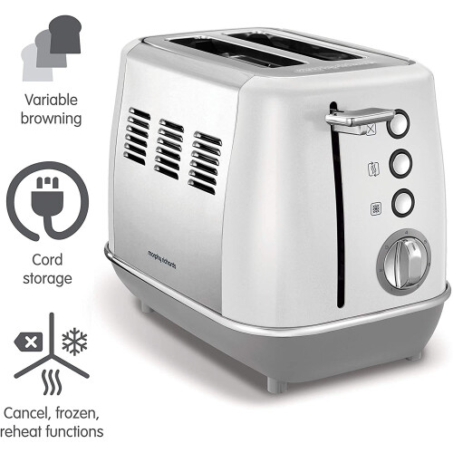 Morphy Richards Morphy Richards Evoke 224409 2 Slice Toaster - White 1