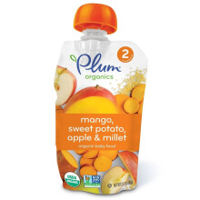 Plum Organics, Stage 2, Mango, Sweet Potato Apple & Millet, 99g