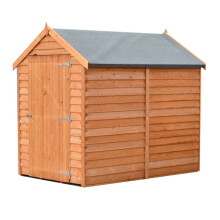 Overlap 6' x 4' Dip Treated Value Range Apex Shed Single Door