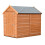 Overlap 6' x 4' Dip Treated Value Range Apex Shed Single Door 1