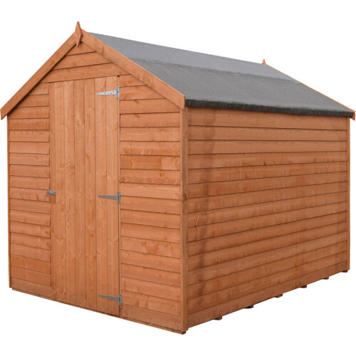 Overlap 7' x 5' Dip Treated Value Range Apex Shed Single Door