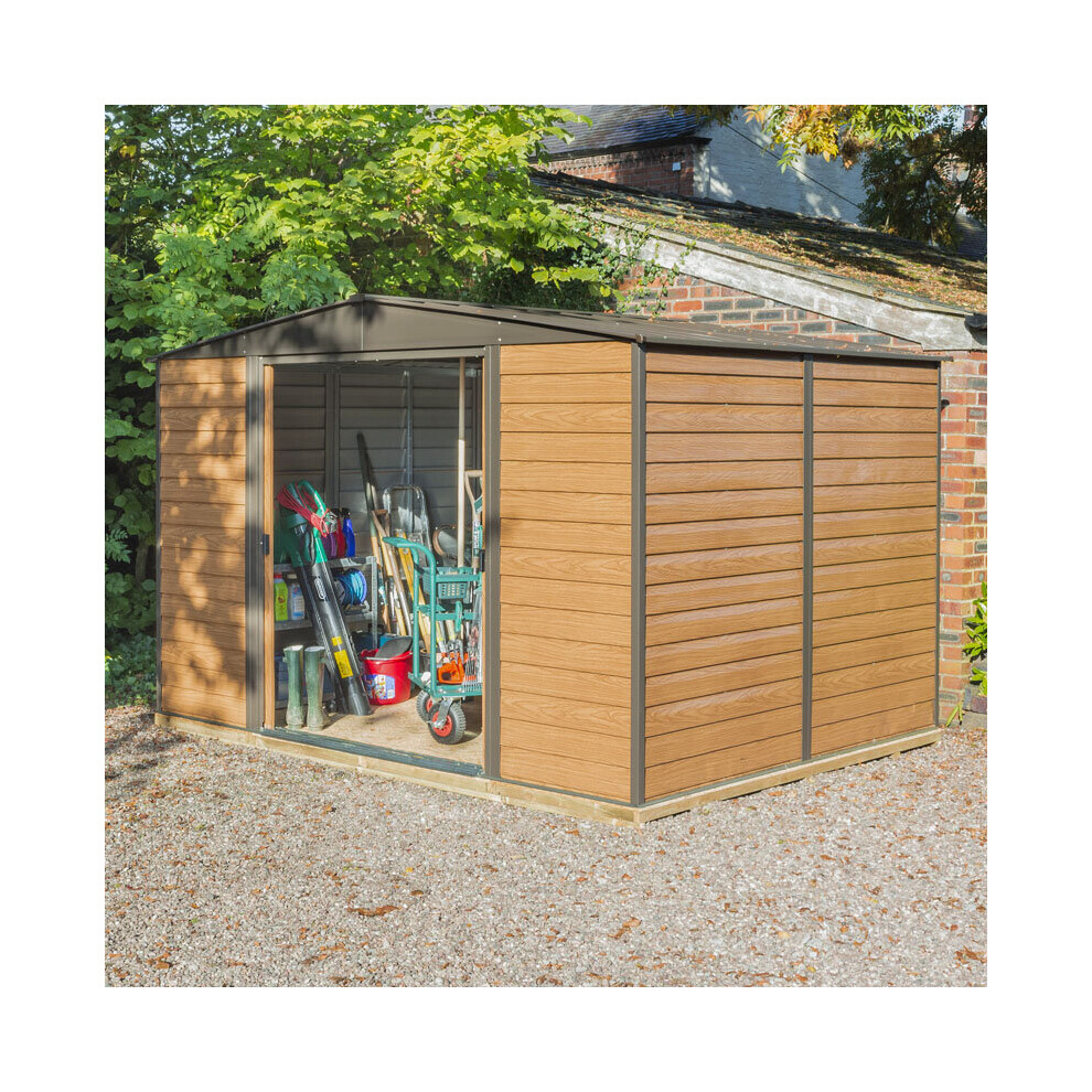 10x8 Woodvale Metal Apex Shed with Floor