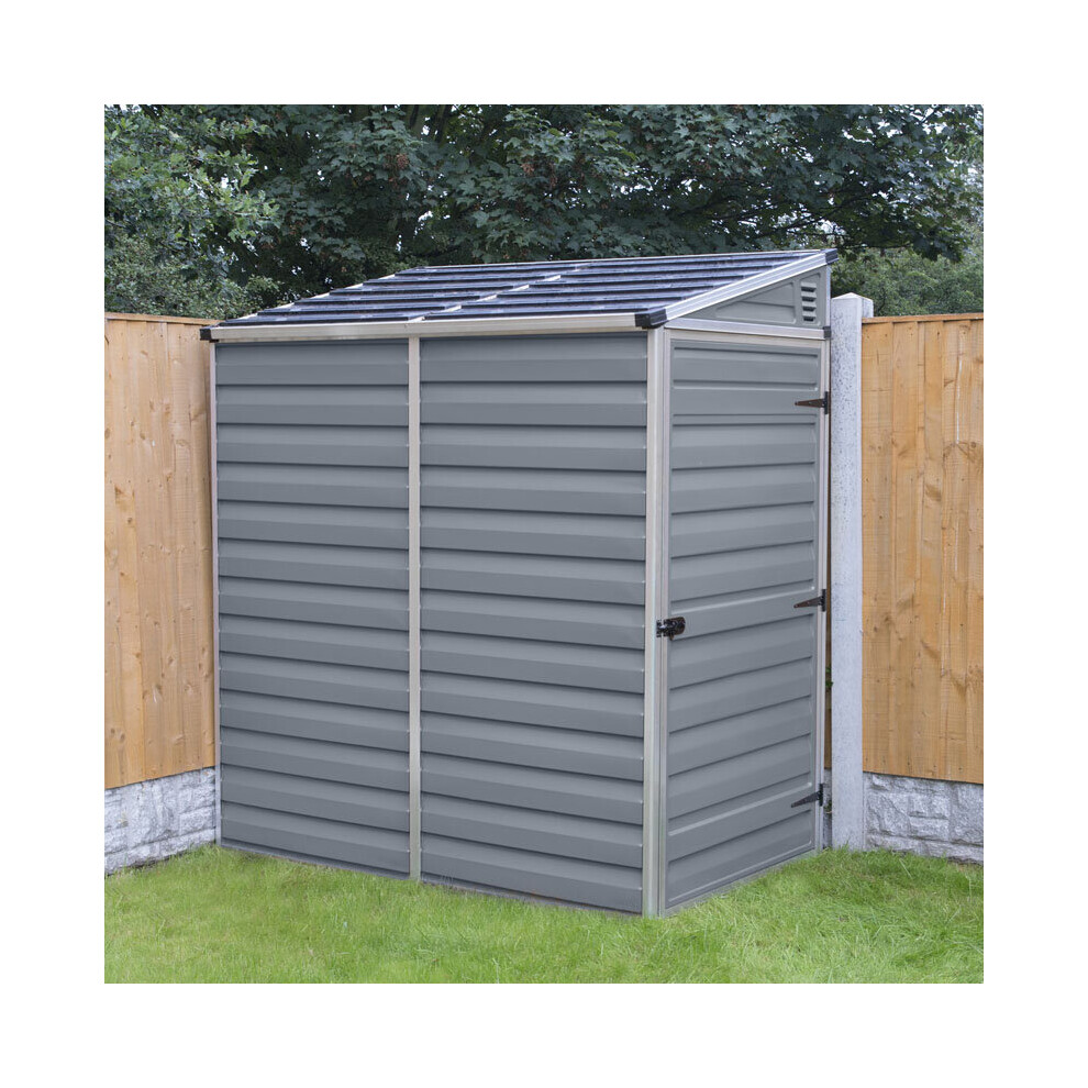 Palram 4x6 Skylight Grey Pent Shed