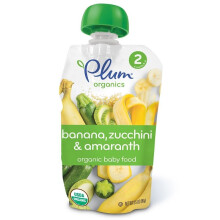 Plum Organics, Baby Food, Stage 2, Banana, Zucchini & Amaranth, 99g