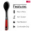 Delcasa Professional Nylon Cooking & Serving Spoon - Soft Grip Handle 3