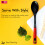 Delcasa Professional Nylon Cooking & Serving Spoon - Soft Grip Handle 5