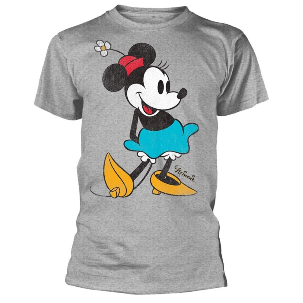 (Small) Disney Minnie Mouse 'Kick' (Grey) T-Shirt