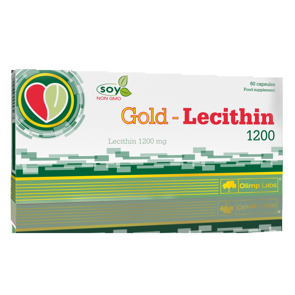 Polskie Suplementy Gold Lecytyna 1200Mg 60 Tab Lecithin Memory Stress Non-Gmo Soya Olimp