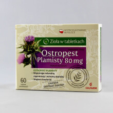 Milk Thistle 80 mg - 60 Tablets for Liver Regeneration & Digestion | Zdrowa Watroba Ostropest Plamisty