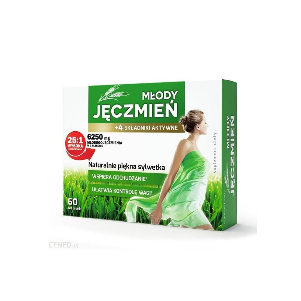 Polskie Suplementy Green Barley Grass 60 Tablets Detox Weight Loss Mlody Jeczmien Odchudzanie