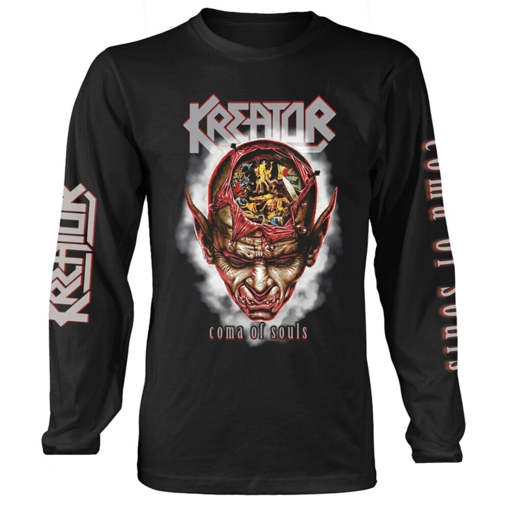 (Medium) Kreator 'Coma Of Souls' (Black) Long Sleeve Shirt