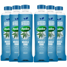 Radox 100% Nature Inspired Fragrance Bath Soak, Muscle Soak, 6 Pack