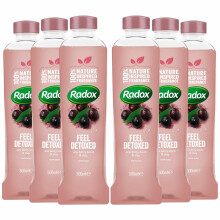 Radox 100% Nature Inspired Fragrance Bath Soak, Feel Detoxed, 6 Pack,