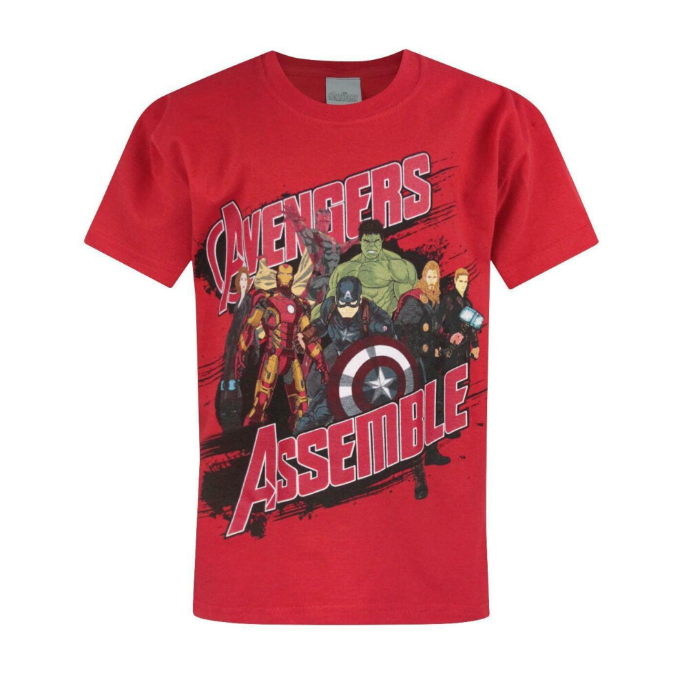 (9-10 Years) Marvel Avengers Assemble Boy's T-Shirt