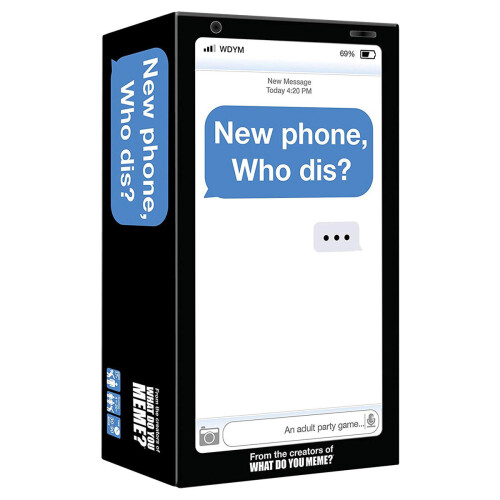 New Phone Who Dis? - Adult Text Message Party Game (5991): 240 Inbox & 300 Reply Cards, 3-20 Players, Offline