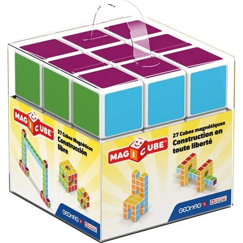 Geomag Geomag 128 MAGICUBE Freebuilding-27, Multicolor, 27 Cubes
