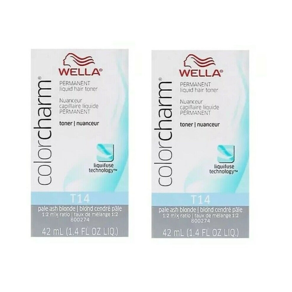 (2pk Pale Ash Blonde) Wella Blonde Colour Charm | Permanent Liquid Hair Toners