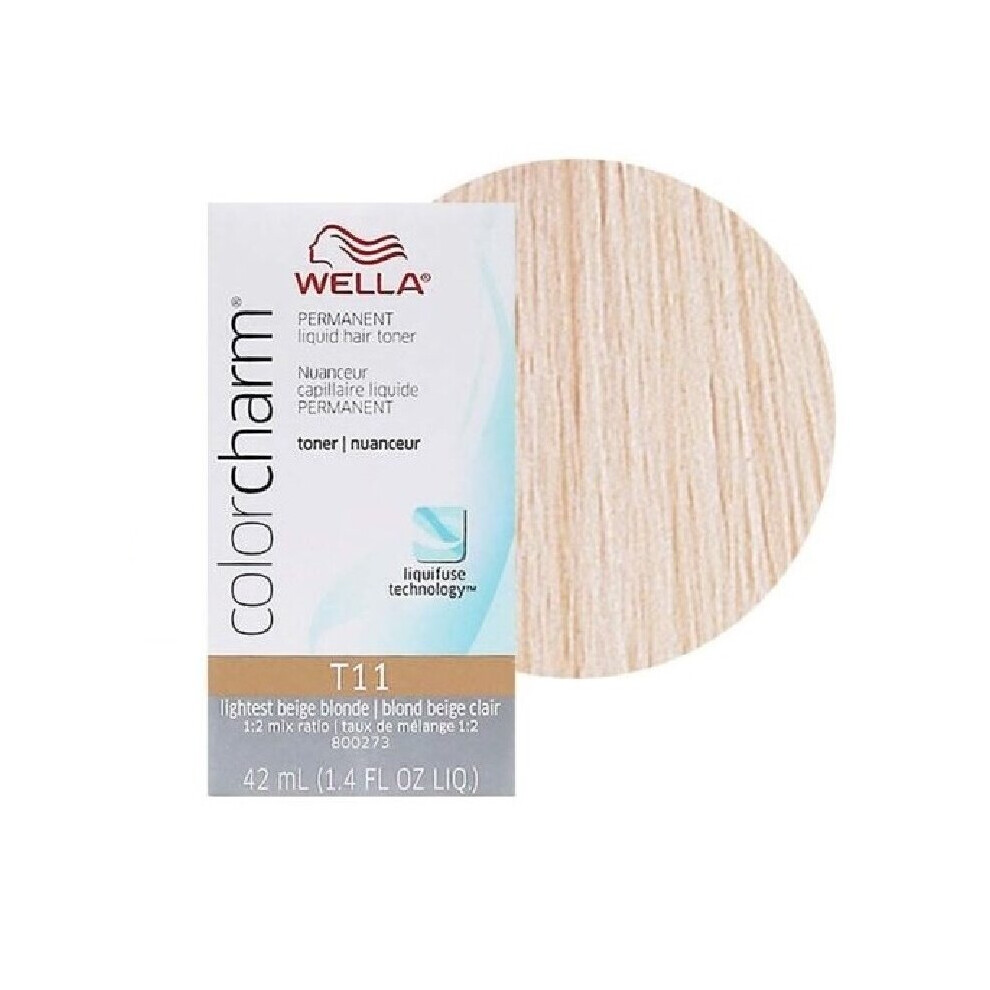 (Lightest Beige Blonde) Wella Blonde Colour Charm | Permanent Liquid Hair Toners