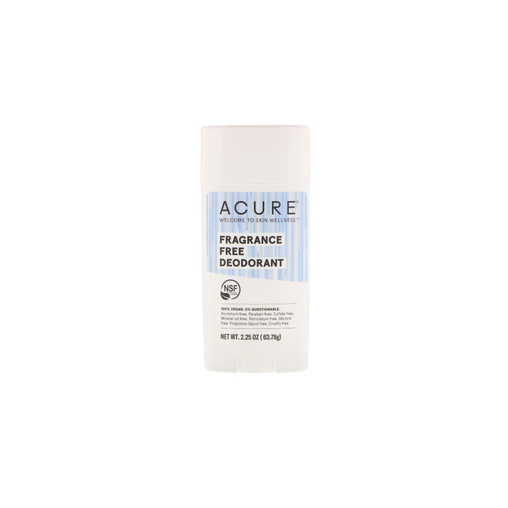 Acure, Deodorant, Fragrance Free, 63.78g-image-OPC-P5TRMXR-NEW
