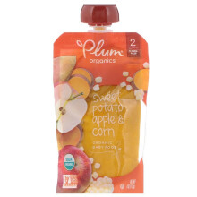 Plum Organics, Baby Food, Stage 2, Sweet Potato, Apple & Corn, 113g