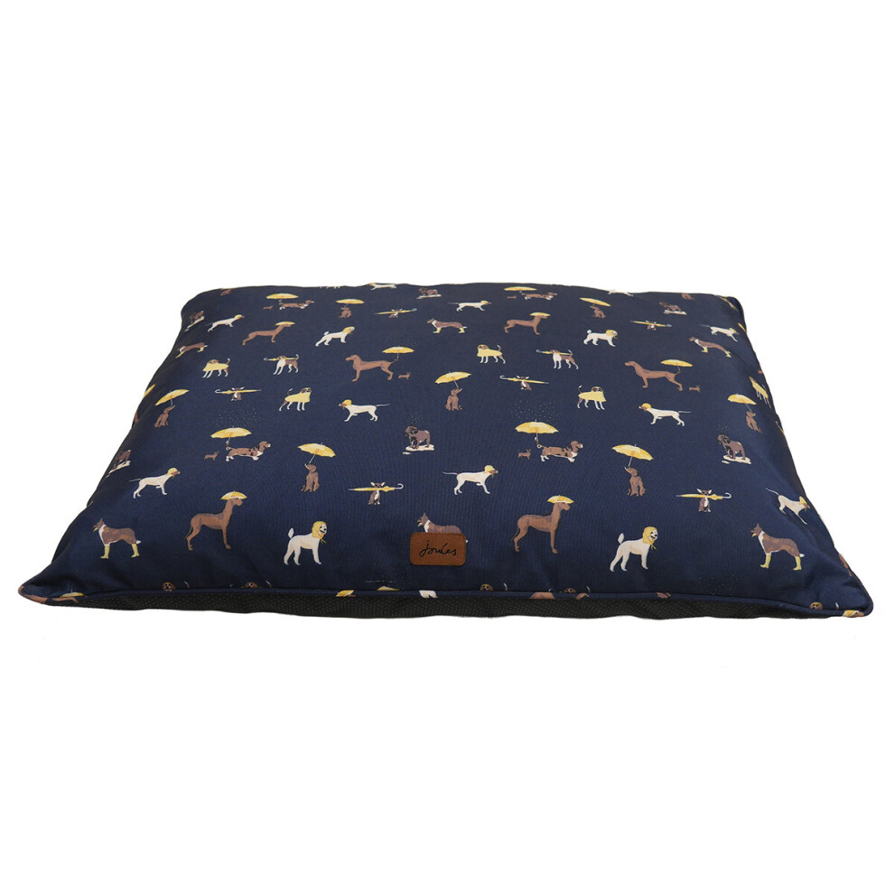 Joules Dog Print Canvas Comfort Dog Mattress Pet Bed