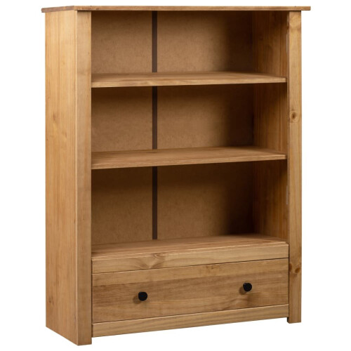 VidaXL vidaXL Solid Pine Wood Bookcase Panama Range Living Room Bookshelf Highboard