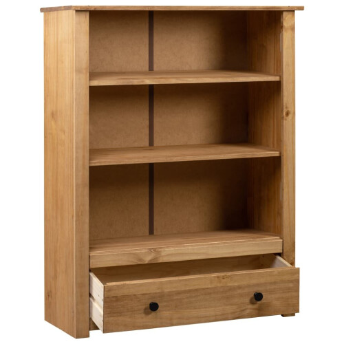 VidaXL vidaXL Solid Pine Wood Bookcase Panama Range Living Room Bookshelf Highboard 1
