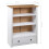 VidaXL vidaXL Solid Pine Wood White Bookcase Panama Range Bookshelf Display Highboard 9