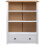 VidaXL vidaXL Solid Pine Wood White Bookcase Panama Range Bookshelf Display Highboard 3