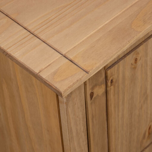 VidaXL vidaXL Solid Pine Wood TV Cabinet Panama Range Sideboard Lowboard HiFi Stand 1