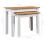 VidaXL vidaXL 2x Solid Pine Wood Nesting Tables White Couch Side Coffee Table Home 6