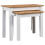 VidaXL vidaXL 2x Solid Pine Wood Nesting Tables White Couch Side Coffee Table Home 1