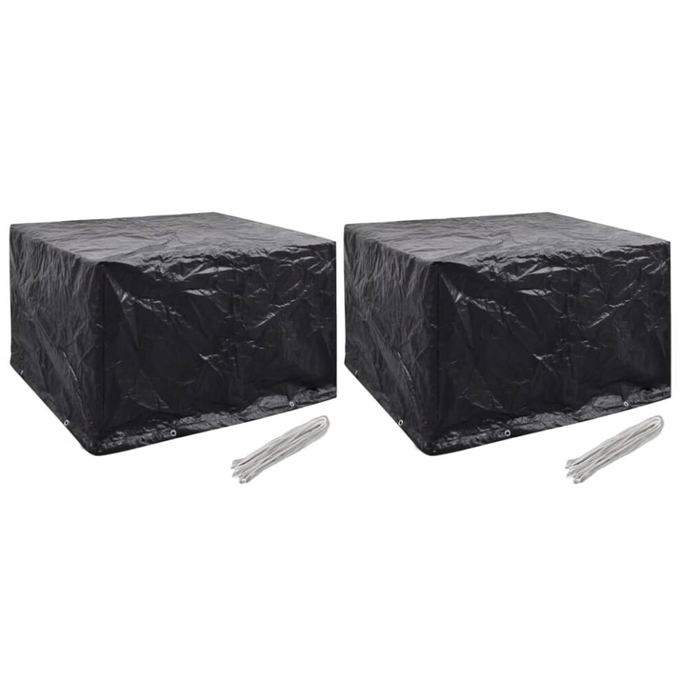 Vidaxl 2X Garden Patio Outdoor Backyard Protective Furniture Covers 8 Eyelets