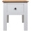 VidaXL vidaXL Solid Wood Pine Bedside Cabinet Panama Range White Bedroom Cabinet 2