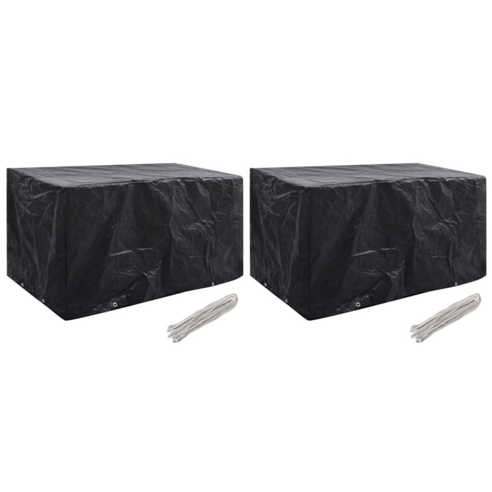 Vidaxl 2X Garden Patio Outdoor Backyard Protective Furniture Covers 8 Eyelets