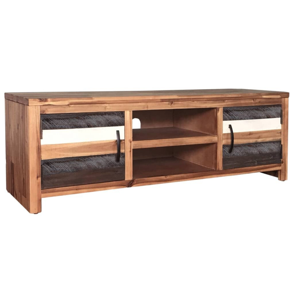 vidaXL Solid Acacia Wood TV Cabinet 120x35x40cm Entertainment HiFi Stand Unit