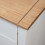 VidaXL vidaXL Solid Wood Pine Bedside Cabinet White 3 Drawers Night Stand Sideboard 2