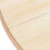 VidaXL vidaXL Solid Rubber Wood Dining Table White Brown 106 cm Round Kitchen Table 4