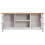 VidaXL vidaXL Solid Pine Wood TV Cabinet White Panama Range Low Side board HiFi Stand 5