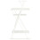 VidaXL vidaXL Computer Desk with 3 Tier Bookcase X-Shape Legs White Home Office Desk 3