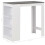 VidaXL vidaXL Bar Table with Shelf White Coffee Dining Tall Breakfast Side End Stand 6