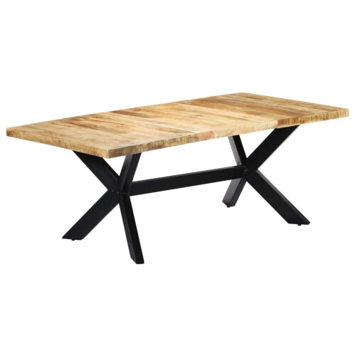 VidaXL vidaXL Solid Mango Wood Dining Table 200cm Kitchen Dinner Furniture Stand