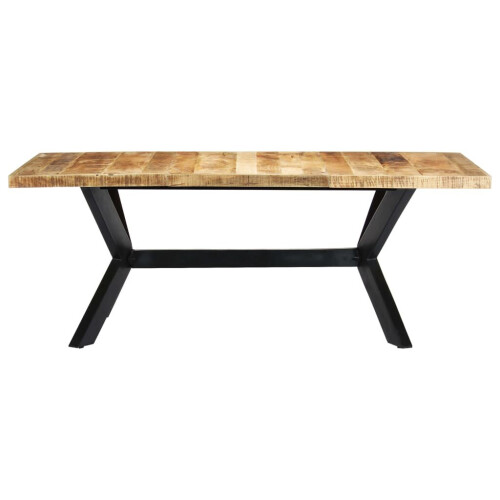 VidaXL vidaXL Solid Mango Wood Dining Table 200cm Kitchen Dinner Furniture Stand 1